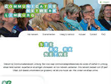 Tablet Screenshot of communicatienetwerklimburg.nl